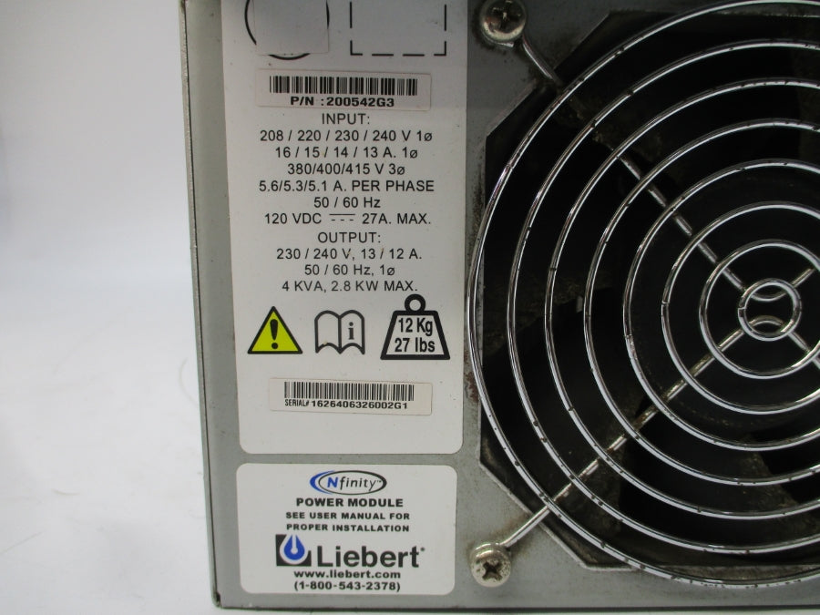 LIEBERT 200542G3 415V 16A UNMP