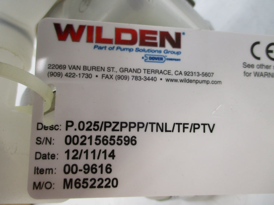 WILDEN P.025/PZPPP/TNL/TF/PTV 00-9616 NSMP