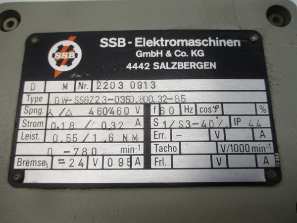 SSB DW-SSGZ23-0350.800.32-B5 460V 0.18/0.32A NSNP