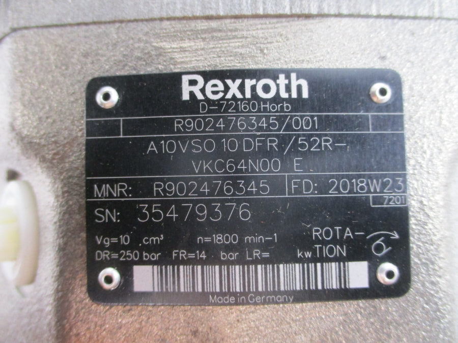 REXROTH A10VSO10DFR/52R-VKC64N00E R902476345 NSNP