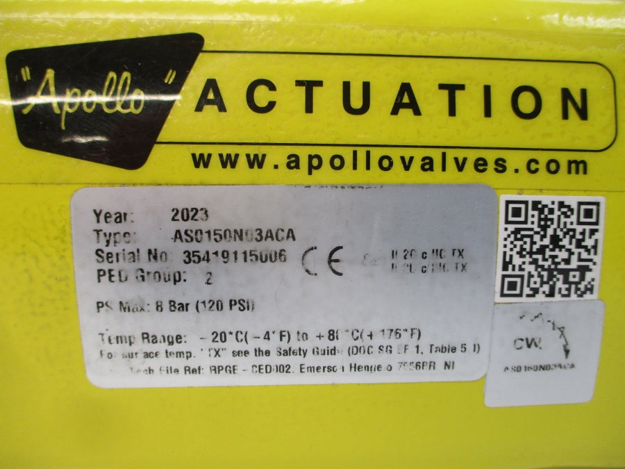 APOLLO AS0150N03ACA 120PSI NSMP