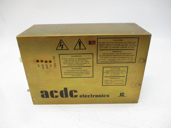 ACDC ELECTRONICS REV804B-2339-0000 115/230V 15/8A UNMP