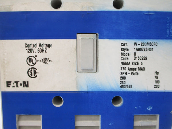 EATON W+200M5CFC 1A96725R01 120V 270A NSNP