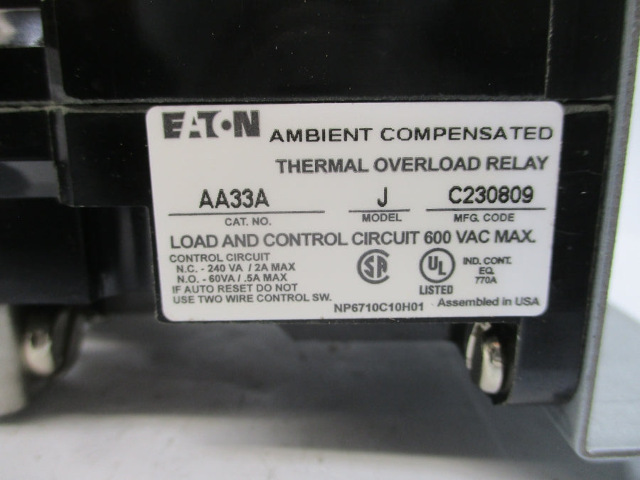 EATON AA33A 600VAC NSMP