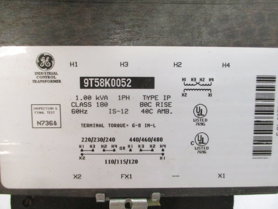 GENERAL ELECTRIC 9T58K0052 230/460V NSMP