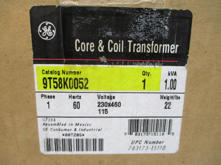GENERAL ELECTRIC 9T58K0052 230/460V NSMP