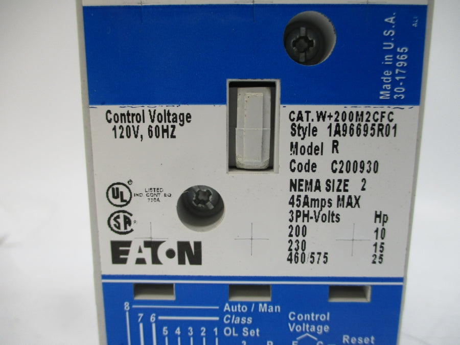 EATON W+200M2CFC 1A96695R01 120V 45A NSMP