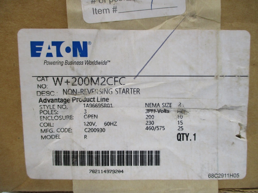 EATON W+200M2CFC 1A96695R01 120V 45A NSMP
