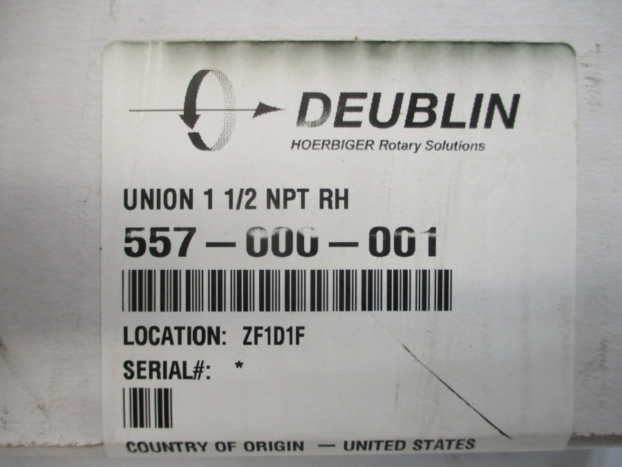 DEUBLIN 557-000-001 1-1/2" NSFS