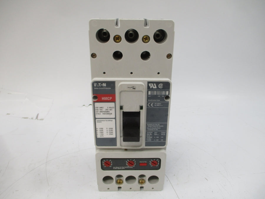EATON HMCP250W5C 1491D88G28 SER. C 600VAC 250A NSMP