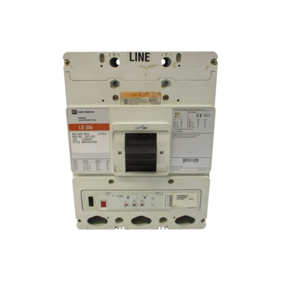 CUTLER HAMMER LD3600F LES3600LS 600VAC 600A NSNP