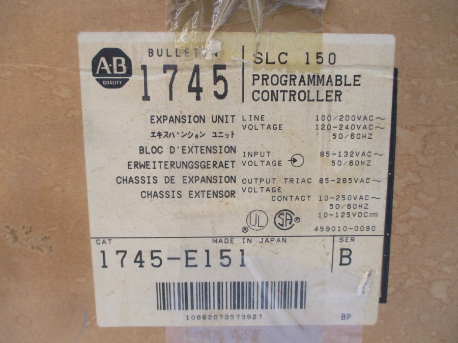 ALLEN BRADLEY 1745-E151 SER. B 85-132VAC 1.0A NSMP