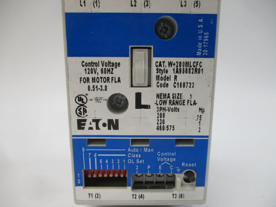 EATON W+200MLCFC 1A96682R01 120V 0.51-3.8A NSMP