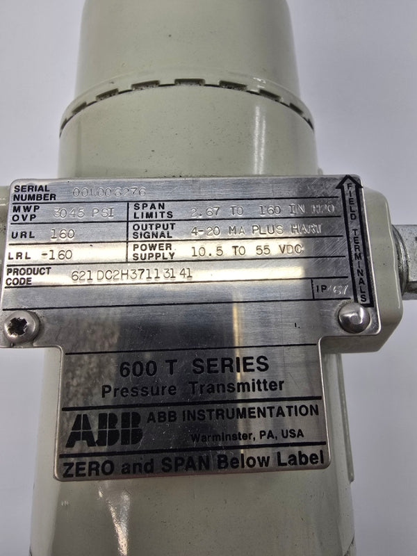 ABB 621DC2H37113141 10.5-55VDC 3045PSI NSNP