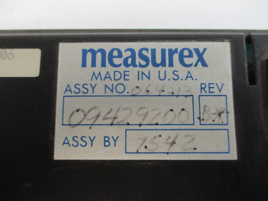 MEASUREX 09429200 REV. B UNMP