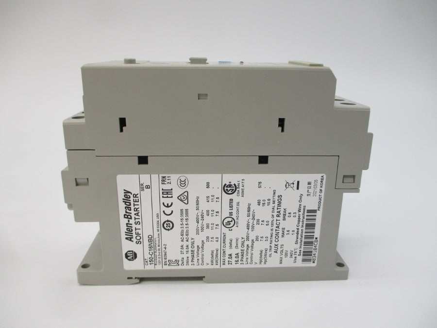 ALLEN BRADLEY 150-C16NBD SER. B F/W 2.11 200-480V 27.0A NSMP