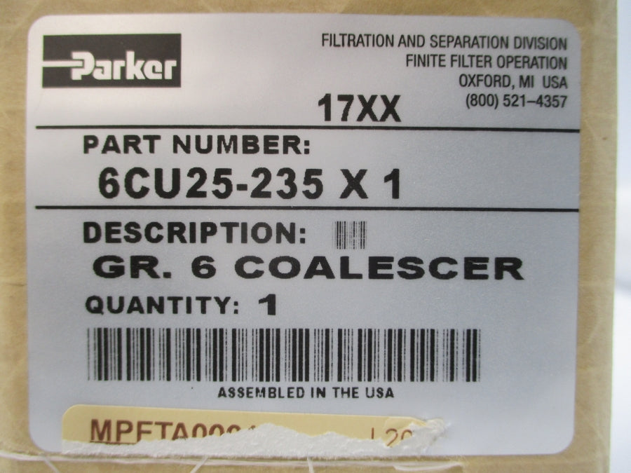 PARKER 6CU25-235 NSMP