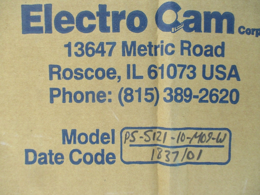 ELECTRO CAM PS-5121-10-M09-W 120VAC 0.5A NSMP