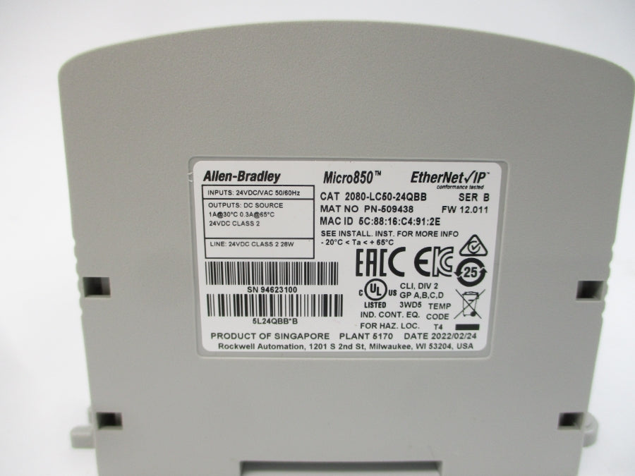 ALLEN BRADLEY 2080-LC50-STARTERPACK SER. A NSMP