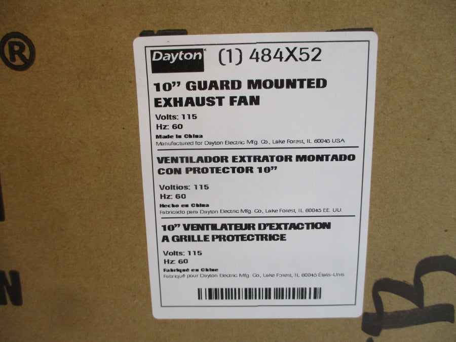 DAYTON 484X52 115V 0.55A NSMP