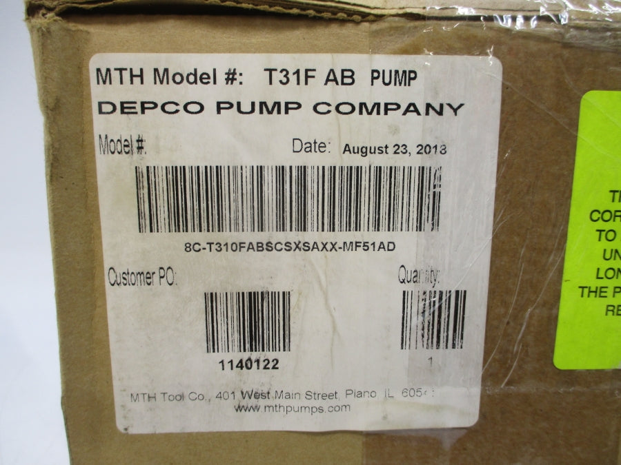 MTH T31FAB 8C-T310FABSCSXSAXX-MF51AD 115/208-230V 6.9/3.5-3.4A NSMP