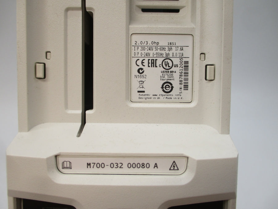 NIDEC M700-03200080A 200-240V 17.6A NSNP