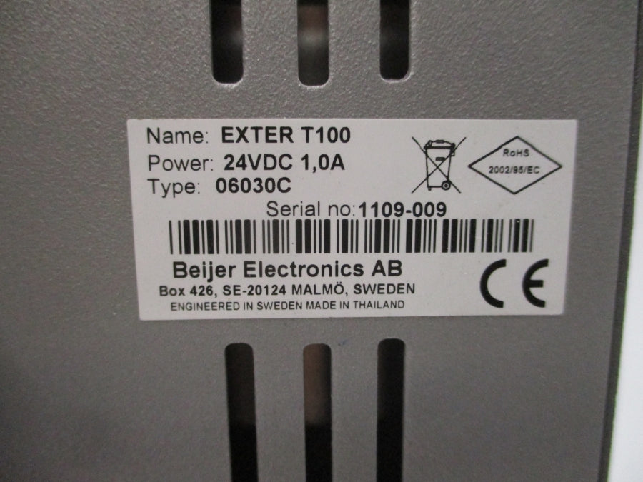 BEIJER ELECTRONICS EXTERT100 06030C 24VDC 1.0A NSMP