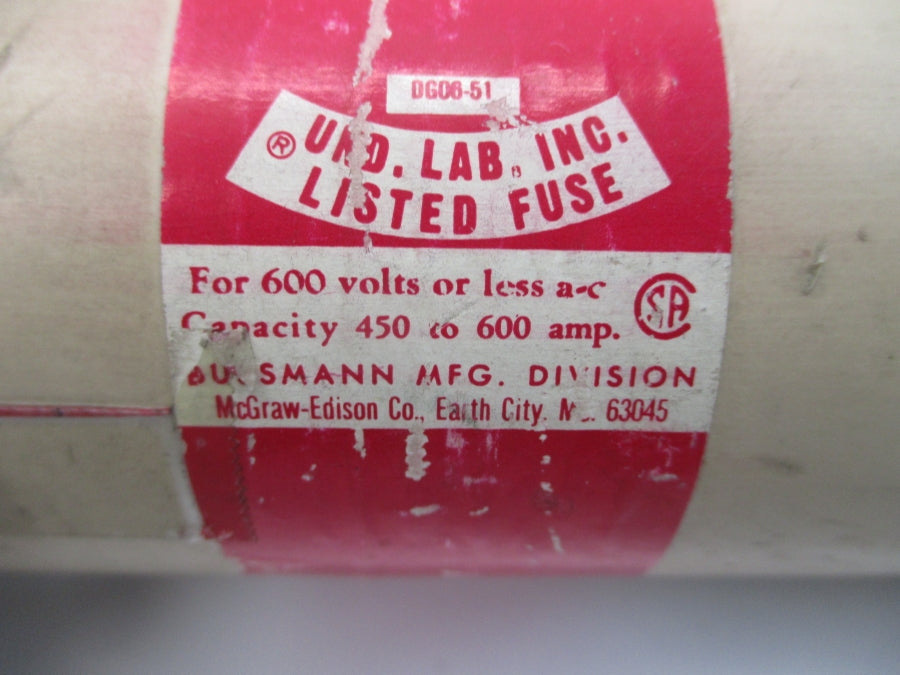 MCGRAW EDISON RES600 600VAC 600A UNMP