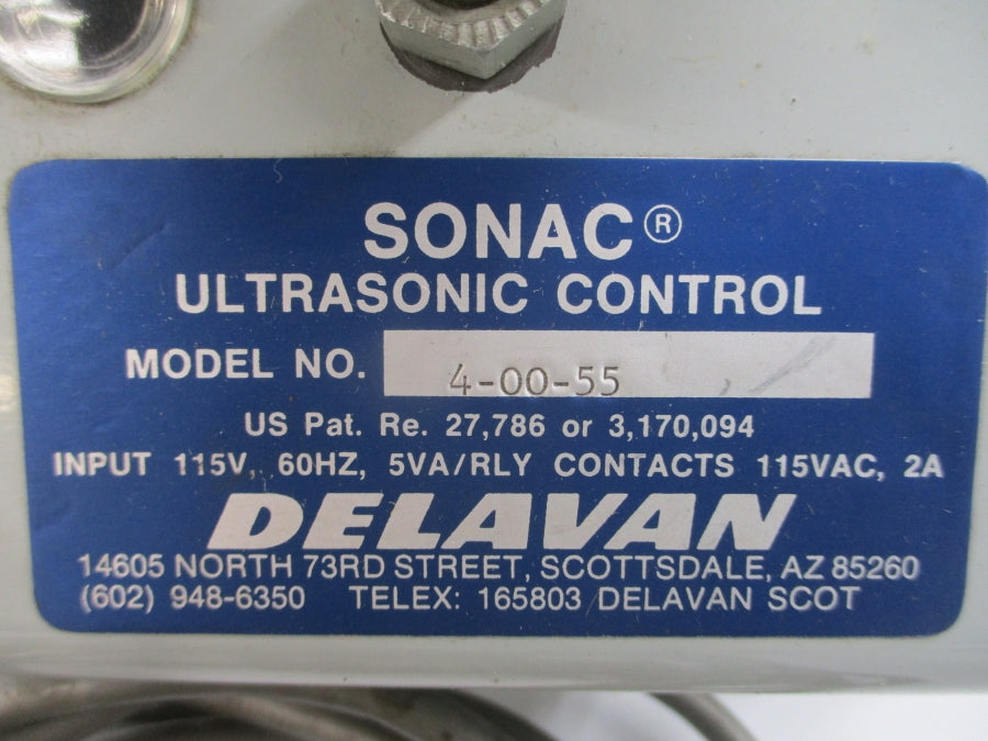 DELAVAN 4-00-55 115VAC 2A (AS PICTURED) UNMP