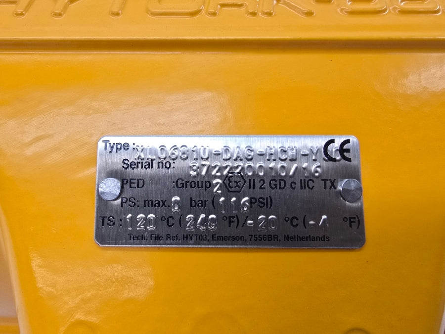 HYTORK XL0681U-DAG-HCW-Y00 681 116PSI NSNP