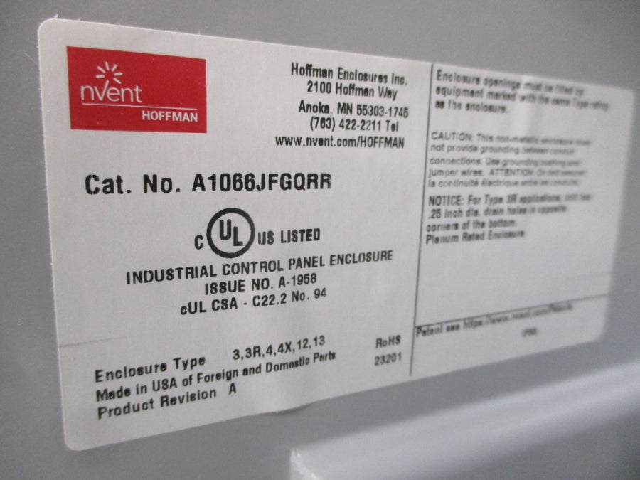 HOFFMAN A1066JFGQRR NSMP