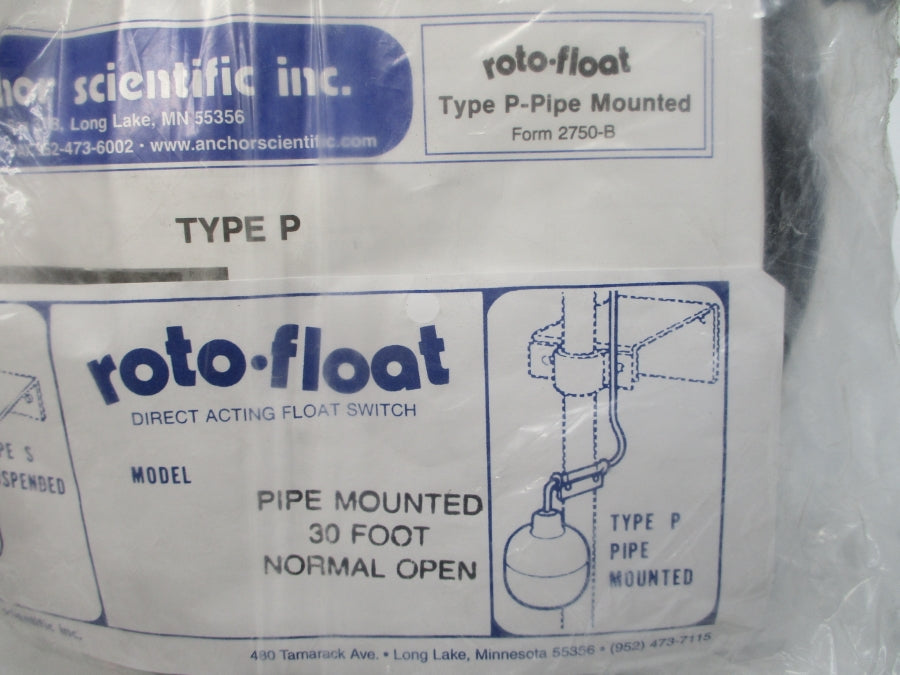 ANCHOR SCIENTIFIC TYPE P SPST 120VAC 30' NSMP