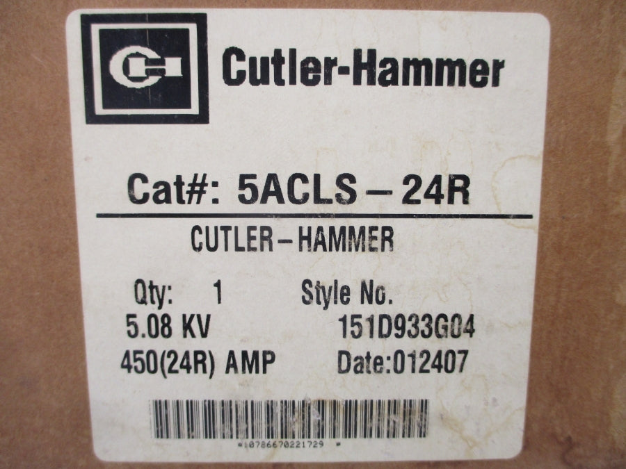 CUTLER HAMMER 5ACLS-24R 151D933G04 450(24R)A NSMP