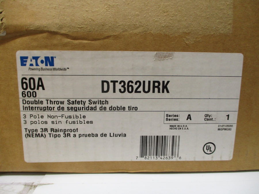 EATON DT362URK SER. A 600VAC 60A NSMP