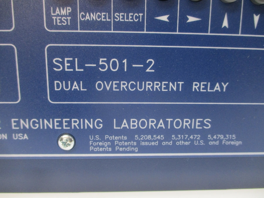 SEL SEL-501-2 0501203X5613XB 125VAC NSNP