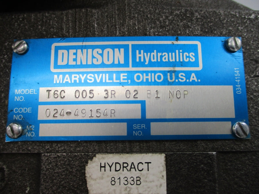 DENISON HYDRAULICS T6C0053R02B1N0P 024-49154R NSNP