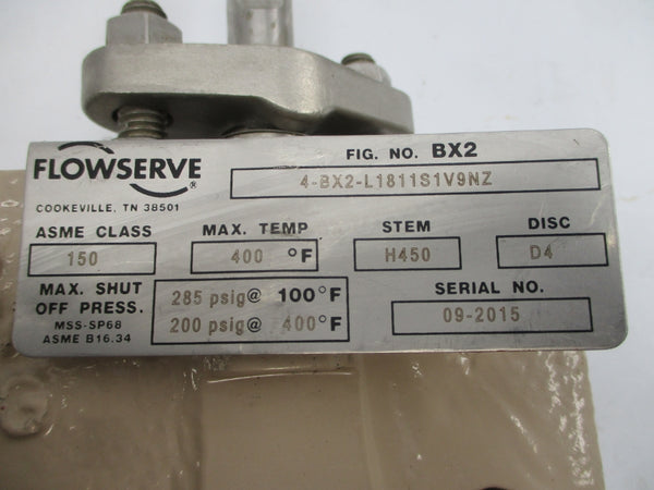 FLOWSERVE 4-BX2-L1811S1V9NZ 200/285PSI 4" NSNP