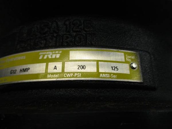TRW G12HMP MODEL A 200PSI 6" NSNP