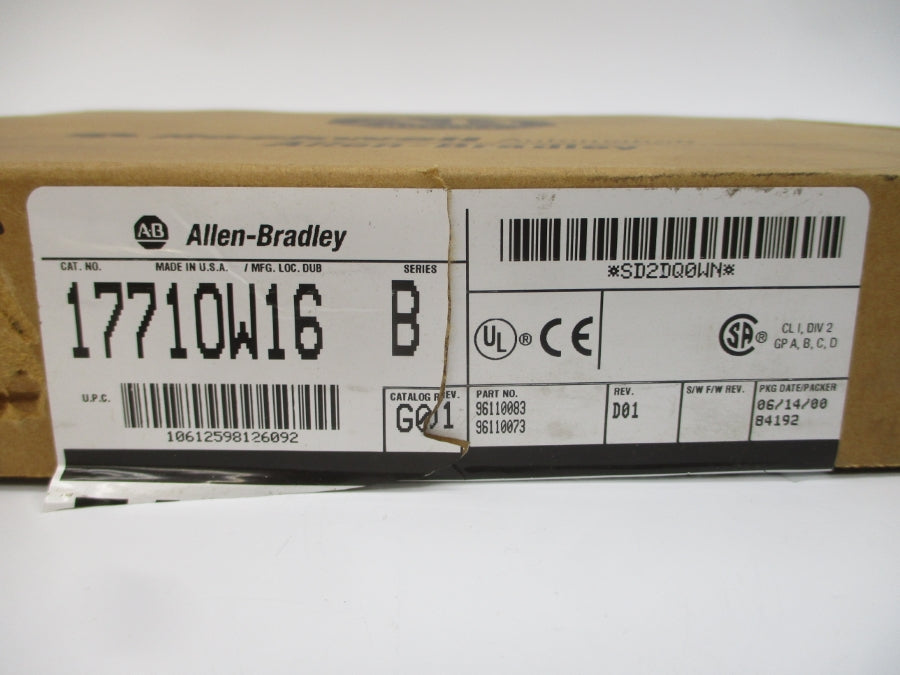 ALLEN BRADLEY 1771-OW16 SER. B 24-250VAC 1.30A REV. D01 NSMP