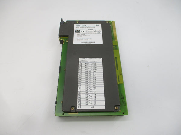 ALLEN BRADLEY 1771-IAD SER. D 120VAC/DC 0.195A REV. B02 NSMP
