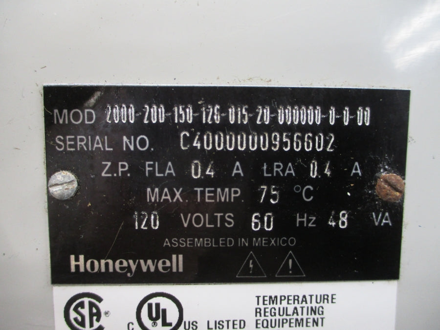 HONEYWELL 2000-200-150-126-015-20-000000-0-0-00 120V 0.4A NSNP