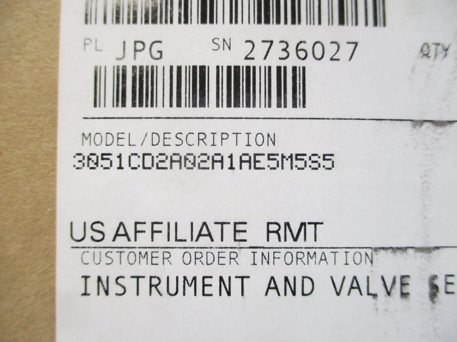 ROSEMOUNT 3051CD2A02A1AE5M5S5 10.5-42.4VDC 3626PSI NSMP