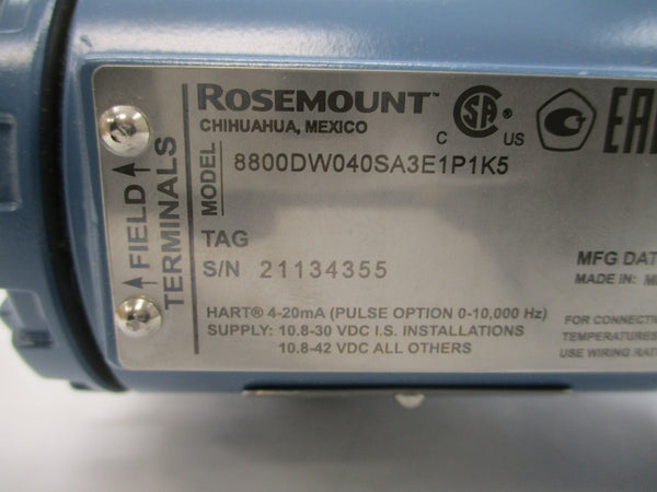 ROSEMOUNT 8800DW040SA3E1P1K5 10.8-42VDC 1500PSI NSMP
