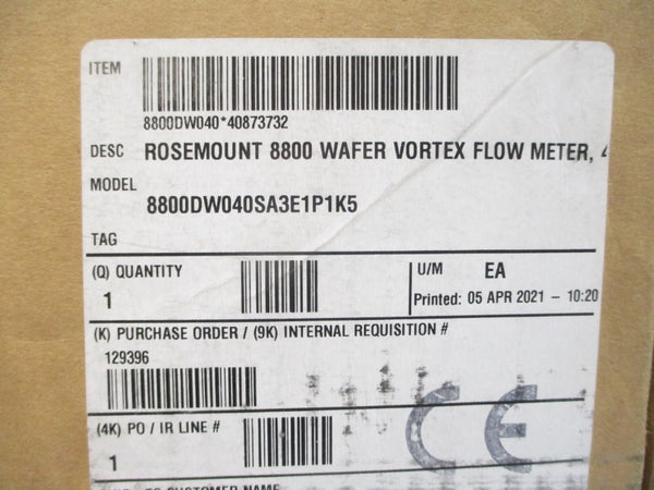 ROSEMOUNT 8800DW040SA3E1P1K5 10.8-42VDC 1500PSI NSMP