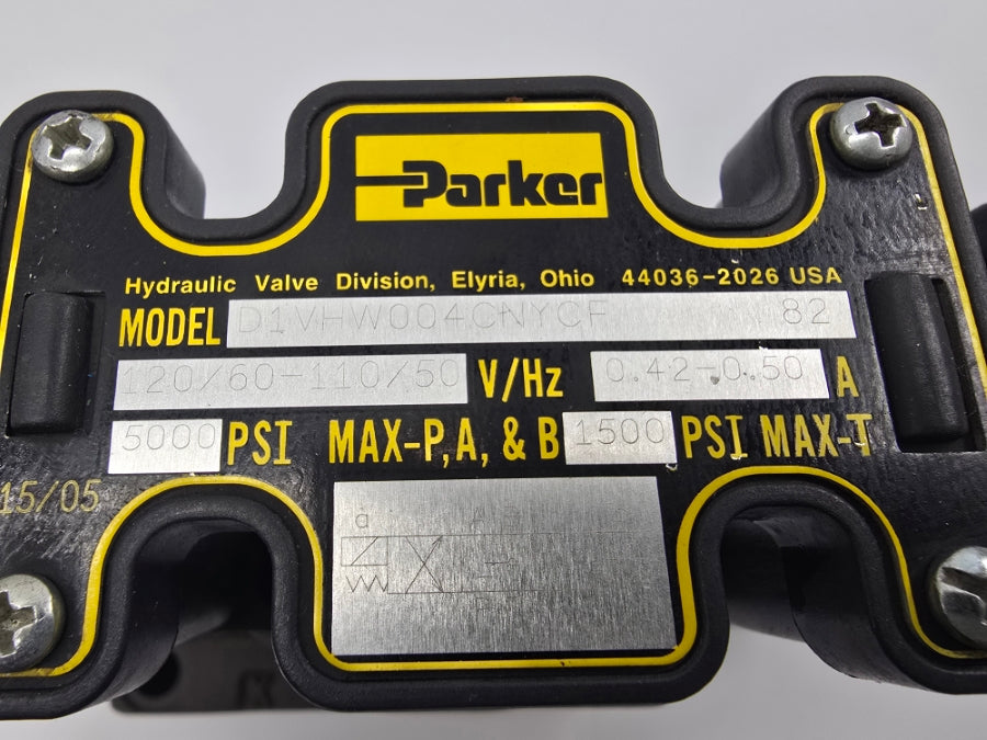 PARKER D61VW001C1NYCF82 110/120V 0.42-0.50A 1500-5000PSI NSNP