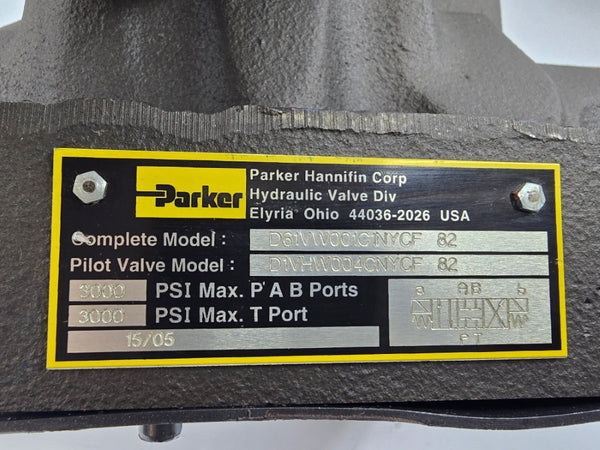 PARKER D61VW001C1NYCF82 110/120V 0.42-0.50A 1500-5000PSI NSNP