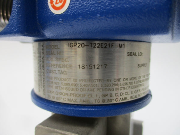 FOXBORO IGP20-T22E21F-M1 12.5-42VDC 3626PSI NSNP