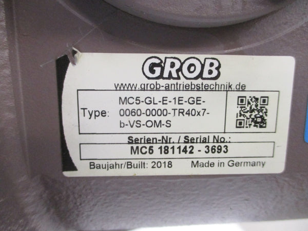 GROB MC5-GL-E-1E-GE-0060-0000-TR40X7-B-VS-OM-S NSNP