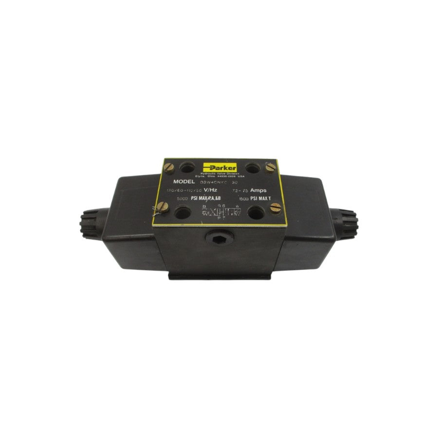 PARKER D3W4CNYC30 110/120V .72-.75A 1500-5000PSI NSNP