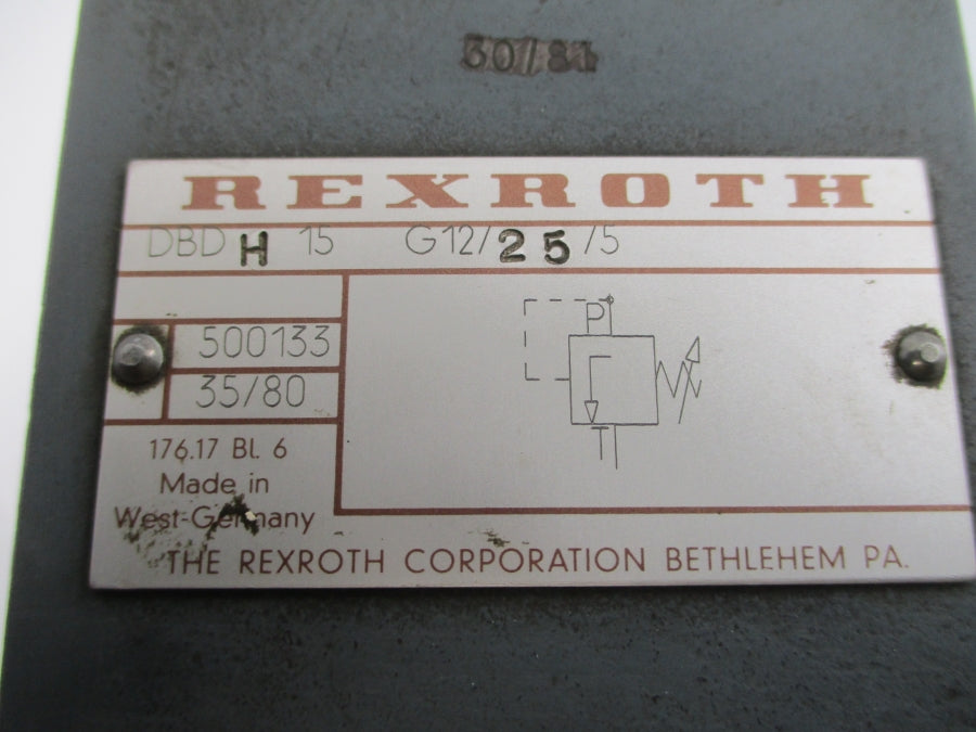 REXROTH DBDH15G12/25/5 500133 NSNP
